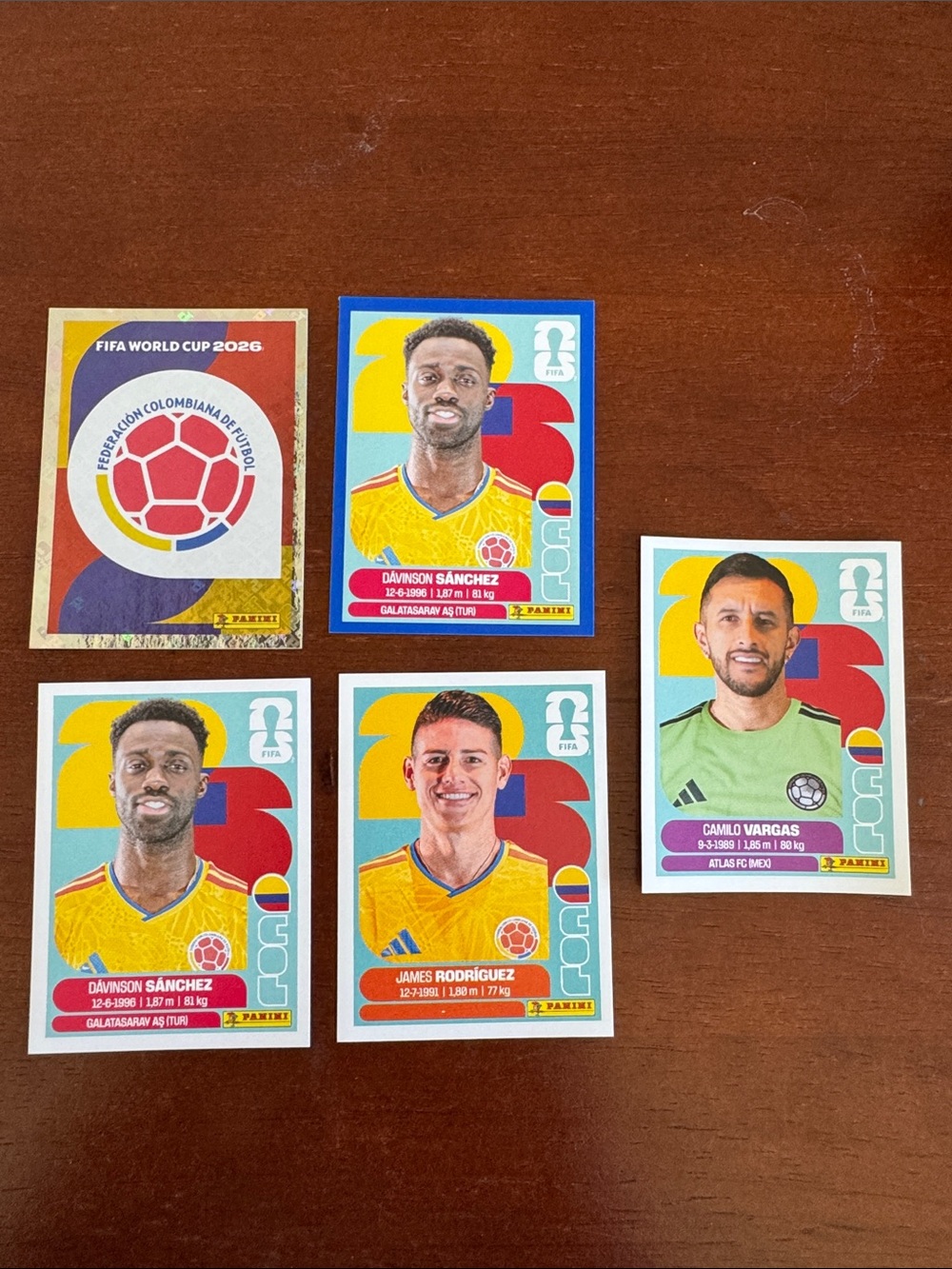 Panini Colombia National Team Stickers - FIFA 2026 World Cup